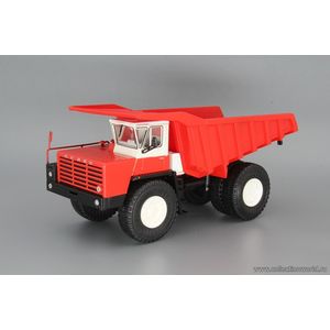 модель грузовика Карьерный самосвал-548 красный / белый в масштабе 1 43