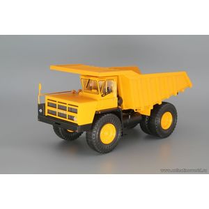модель грузовика Карьерный самосвал-7548 желтый в масштабе 1 43
