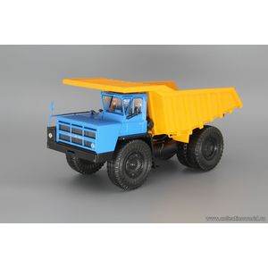 модель грузовика Карьерный самосвал-7548, синий / оранжевый в масштабе 1 43