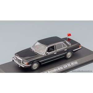 масштабные модели автомобиля Mercedes-Benz 450 SEL W116 1977 черный из к/ф Рокки IV 1 43