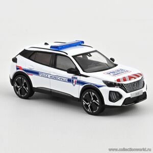 масштабные модели автомобиля Peugeot 2008 Police 2024 муниципальная полиция Франции 1 43