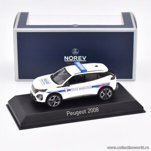 масштабная модель Peugeot 2008 Police 2024 муниципальная полиция Франции 1 43