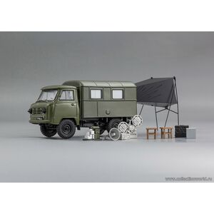 масштабная модель УАЗ-450Д АКД-64 передвижной армейский кинотеатр 1 43