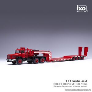масштабная модель Berliet TB 015 M3 6x4 1960 тягач с прицепом-тяжеловозом 1 43
