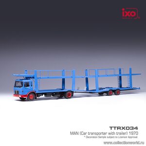 масштабная модель MAN автовоз с прицепом 1970 1 43