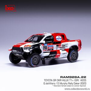 масштабная модель Toyota Hilux GR DRK T1 #205 Ралли Дакар 2023 1 43